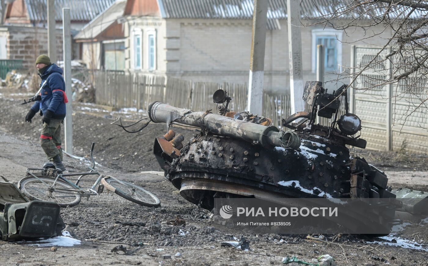 Освобожденное село Новотроицкое в ДНР