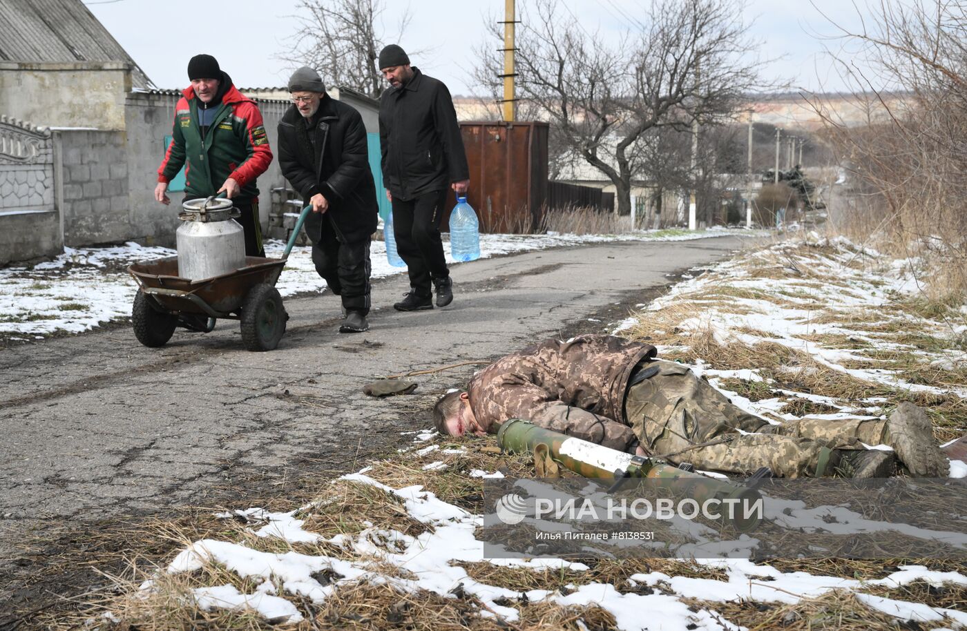 Освобожденное село Новотроицкое в ДНР