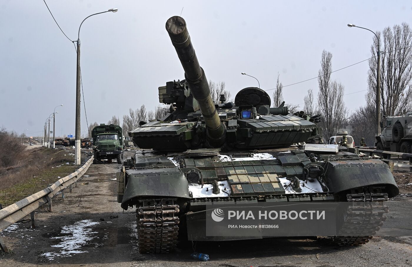 Уничтоженная военная техника ВСУ в окрестностях Херсона