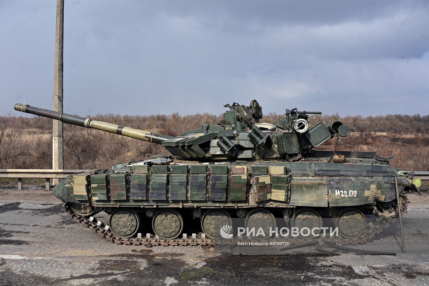 Уничтоженная военная техника ВСУ в окрестностях Херсона