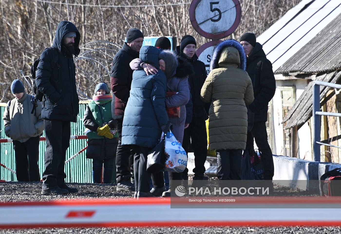 Прибытие в Белоруссию беженцев из Украины