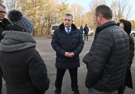 Прибытие в Белоруссию беженцев из Украины