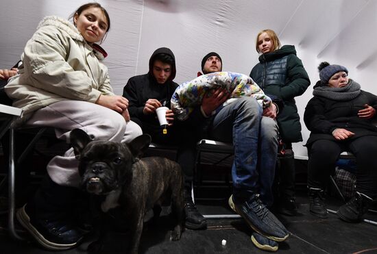 Прибытие в Белоруссию беженцев из Украины