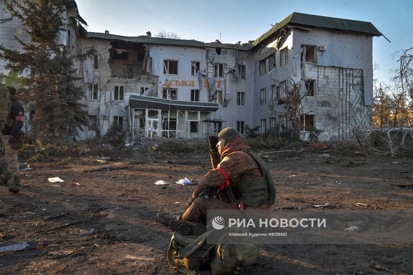 Над Волновахой поднят флаг ДНР