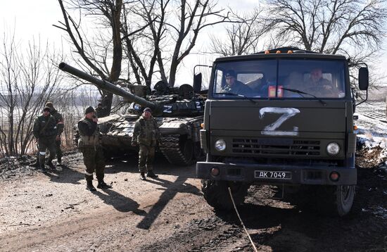 Над Волновахой поднят флаг ДНР