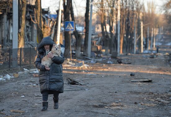 Над Волновахой поднят флаг ДНР