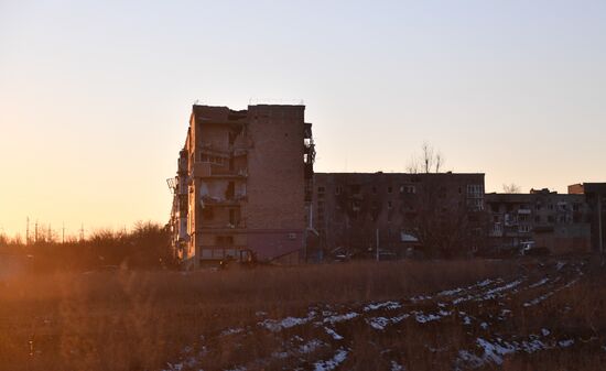 Над Волновахой поднят флаг ДНР