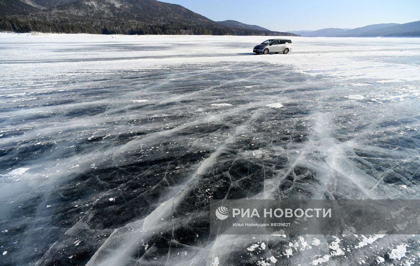 Отдых на Енисее в начале весны