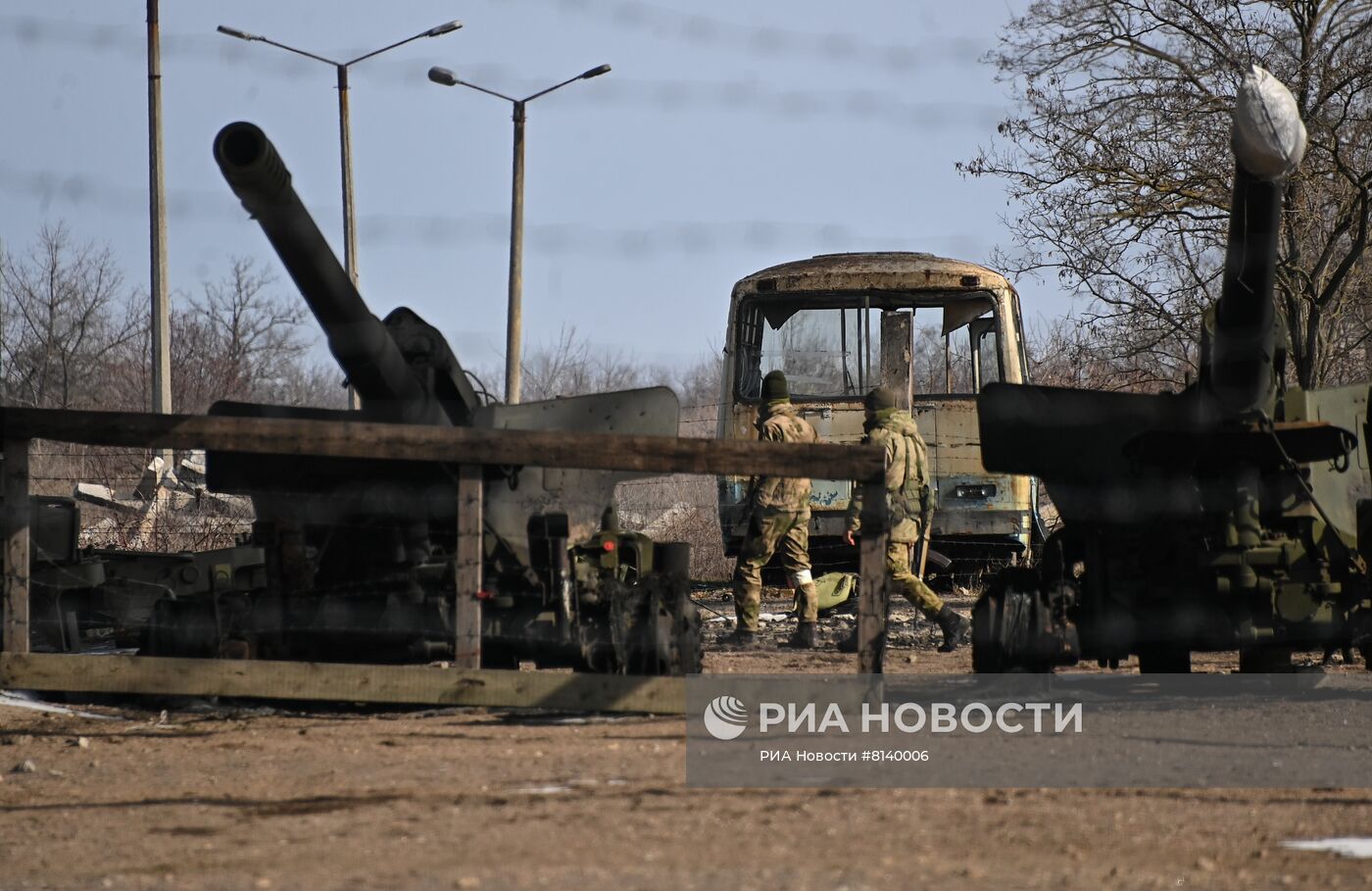 Брошенный ВСУ гаубичный дивизион в Бердянске