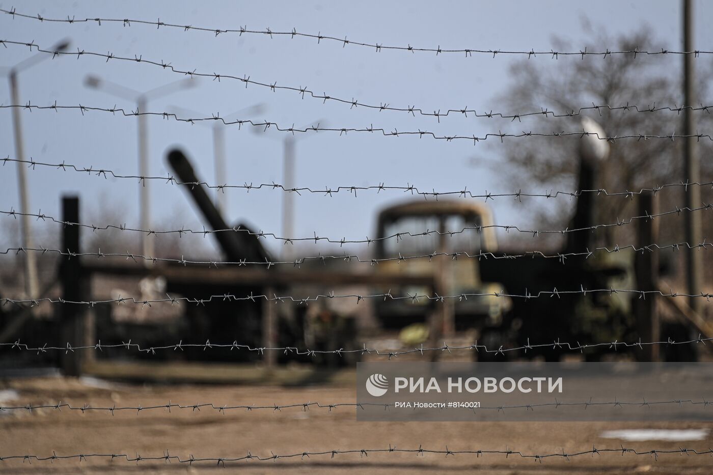 Брошенный ВСУ гаубичный дивизион в Бердянске