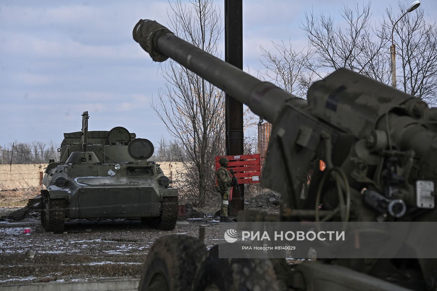 Брошенный ВСУ гаубичный дивизион в Бердянске