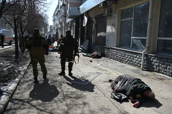 Украинские военные обстреляли Донецк