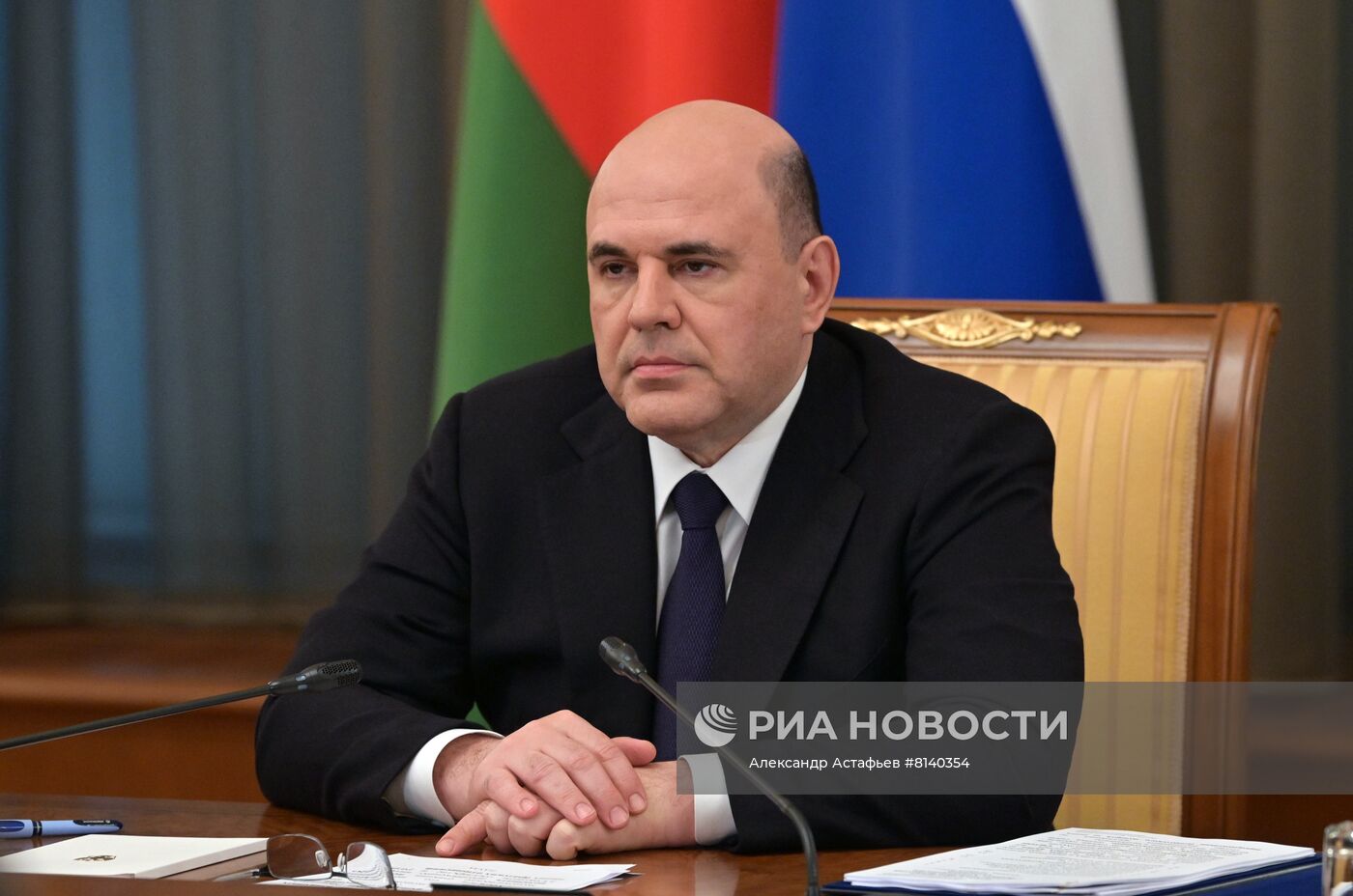 Премьер-министр РФ М. Мишустин провел переговоры с премьер-министром Белоруссии Р. Головченко