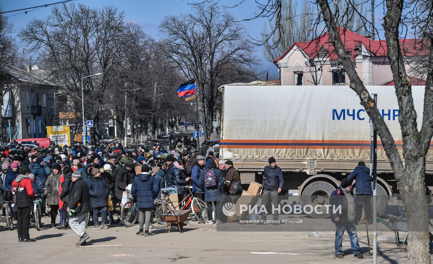 Перешедший под контроль ДНР город Волноваха