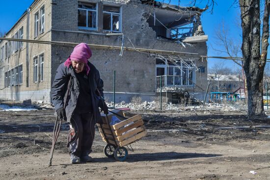 Перешедший под контроль ДНР город Волноваха