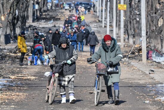 Перешедший под контроль ДНР город Волноваха