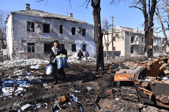 Перешедший под контроль ДНР город Волноваха