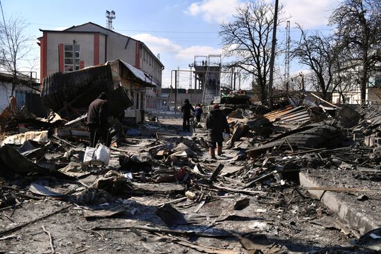 Перешедший под контроль ДНР город Волноваха