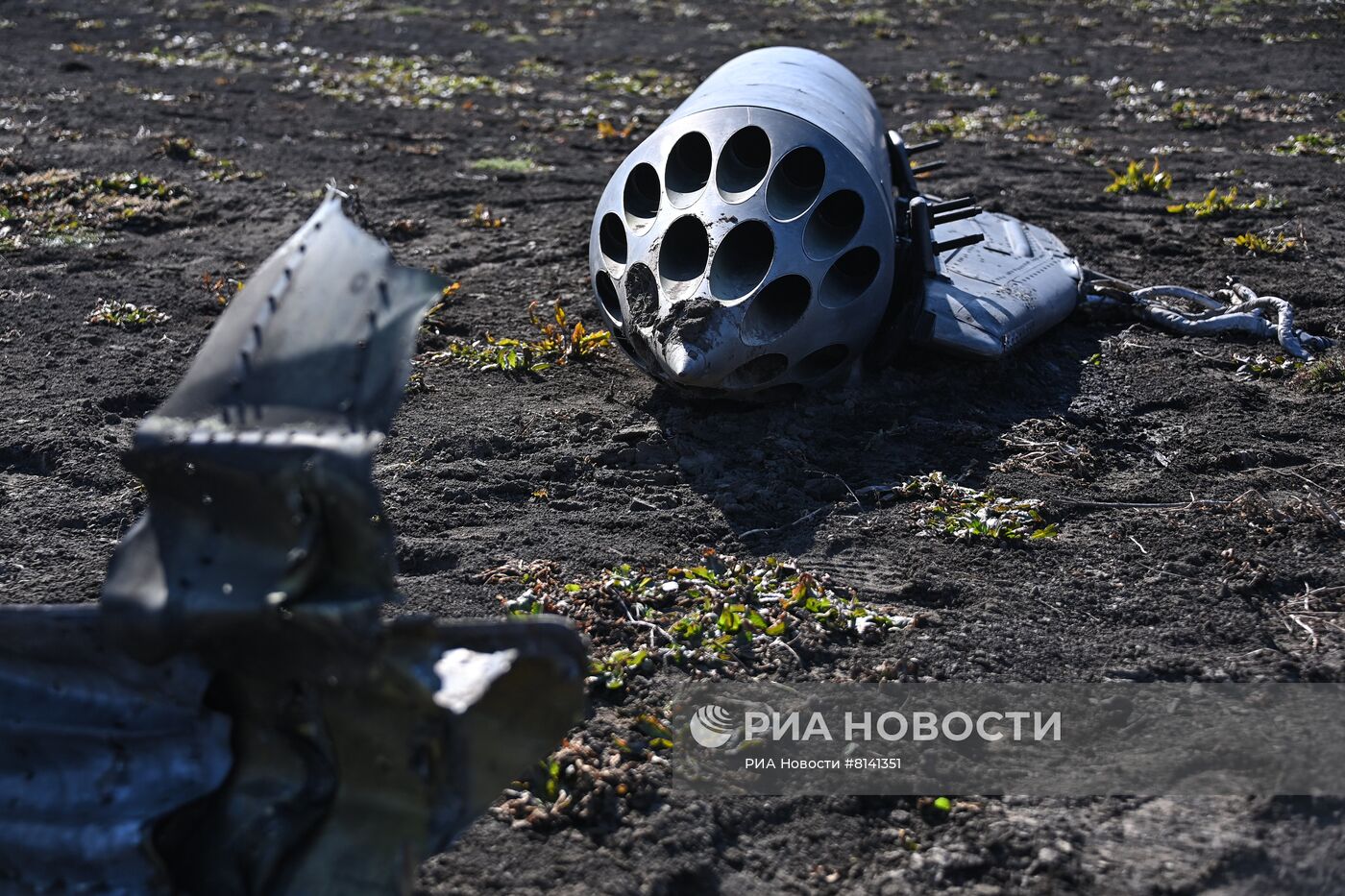 Сбитый украинский штурмовик Су-25 в Херсонской области