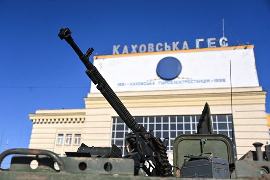 Каховская ГЭС в Херсонской области