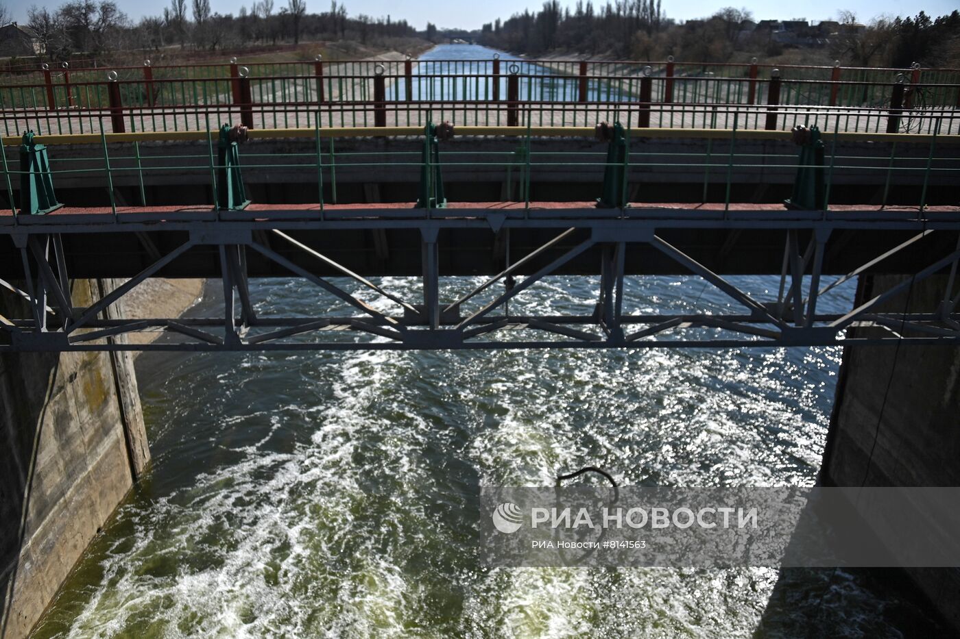  Северо-Крымский канал, разблокированный российскими военными на территории Украины