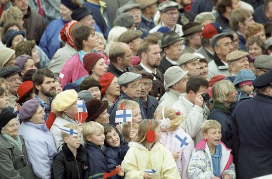 Визит М.Горбачева в Финляндию