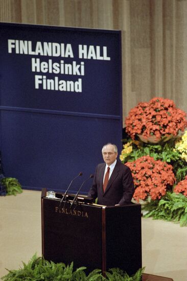Визит М.Горбачева в Финляндию