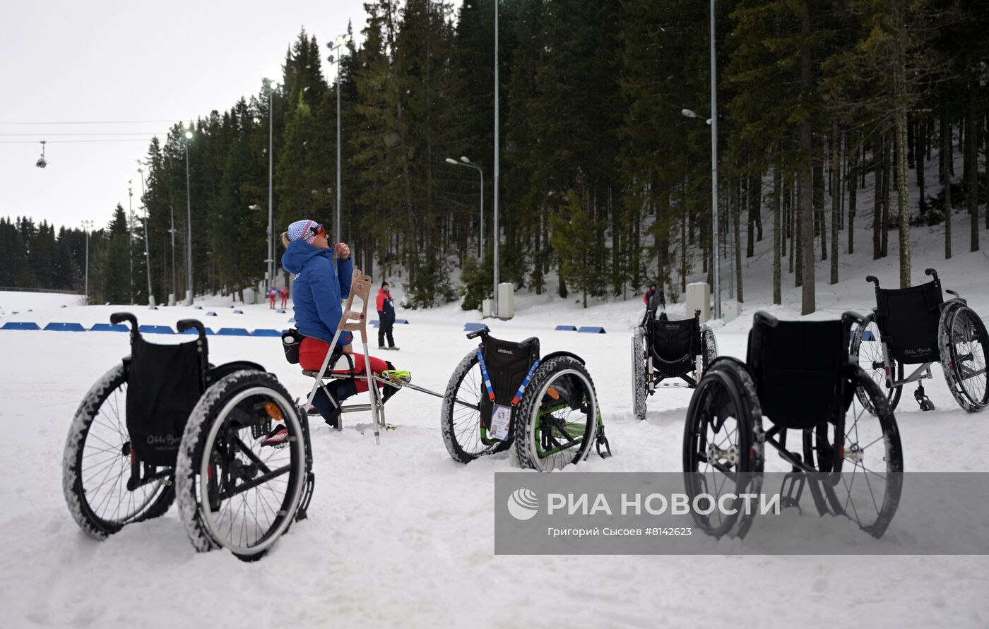 Зимние игры паралимпийцев "Мы вместе. Спорт". Лыжные гонки