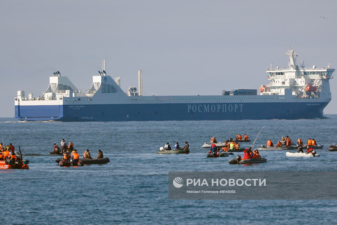 Новый паром "Маршал Рокоссовский" в Балтийске