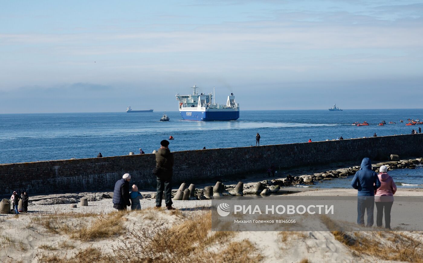 Новый паром "Маршал Рокоссовский" в Балтийске