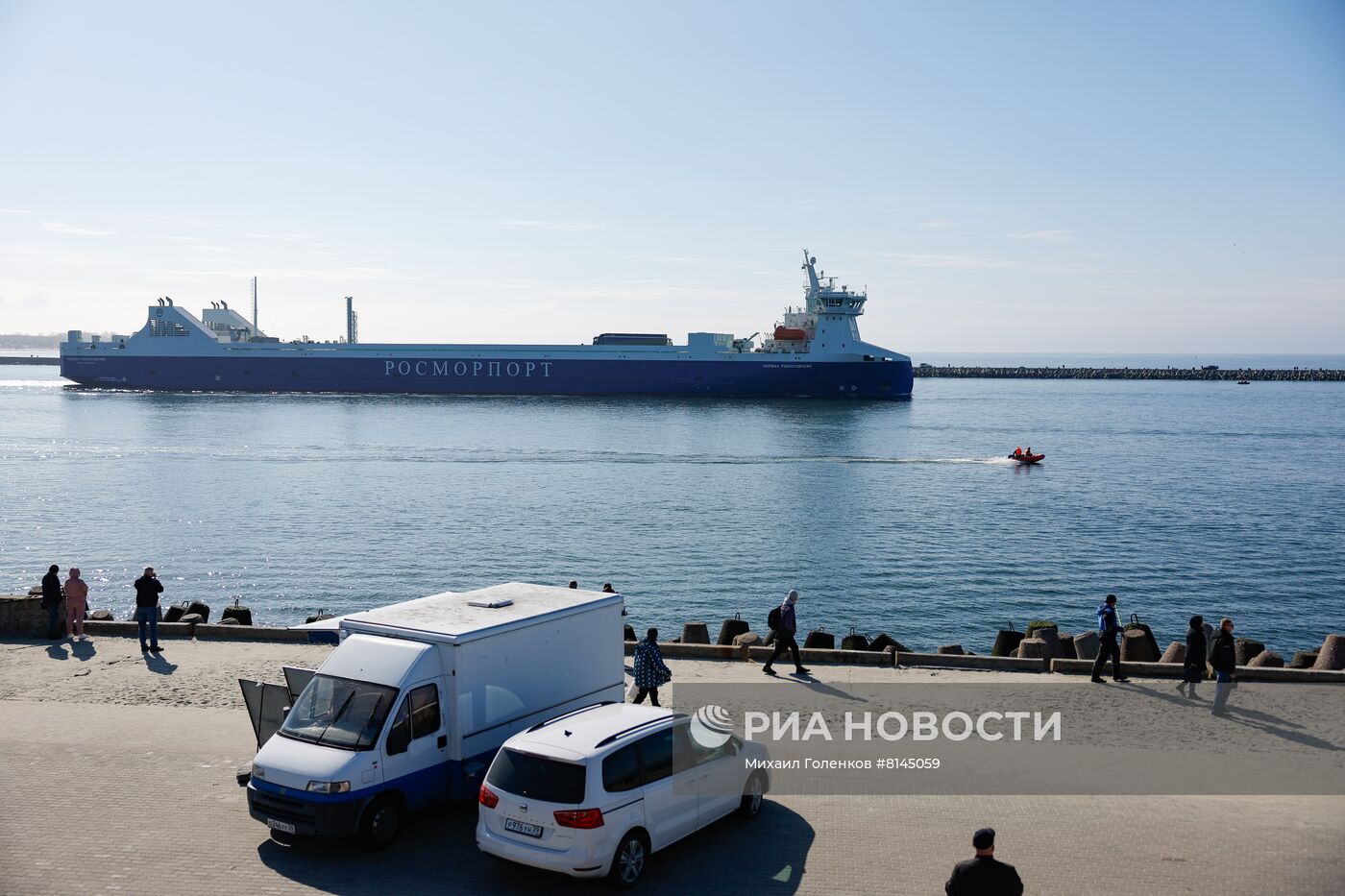 Новый паром "Маршал Рокоссовский" в Балтийске