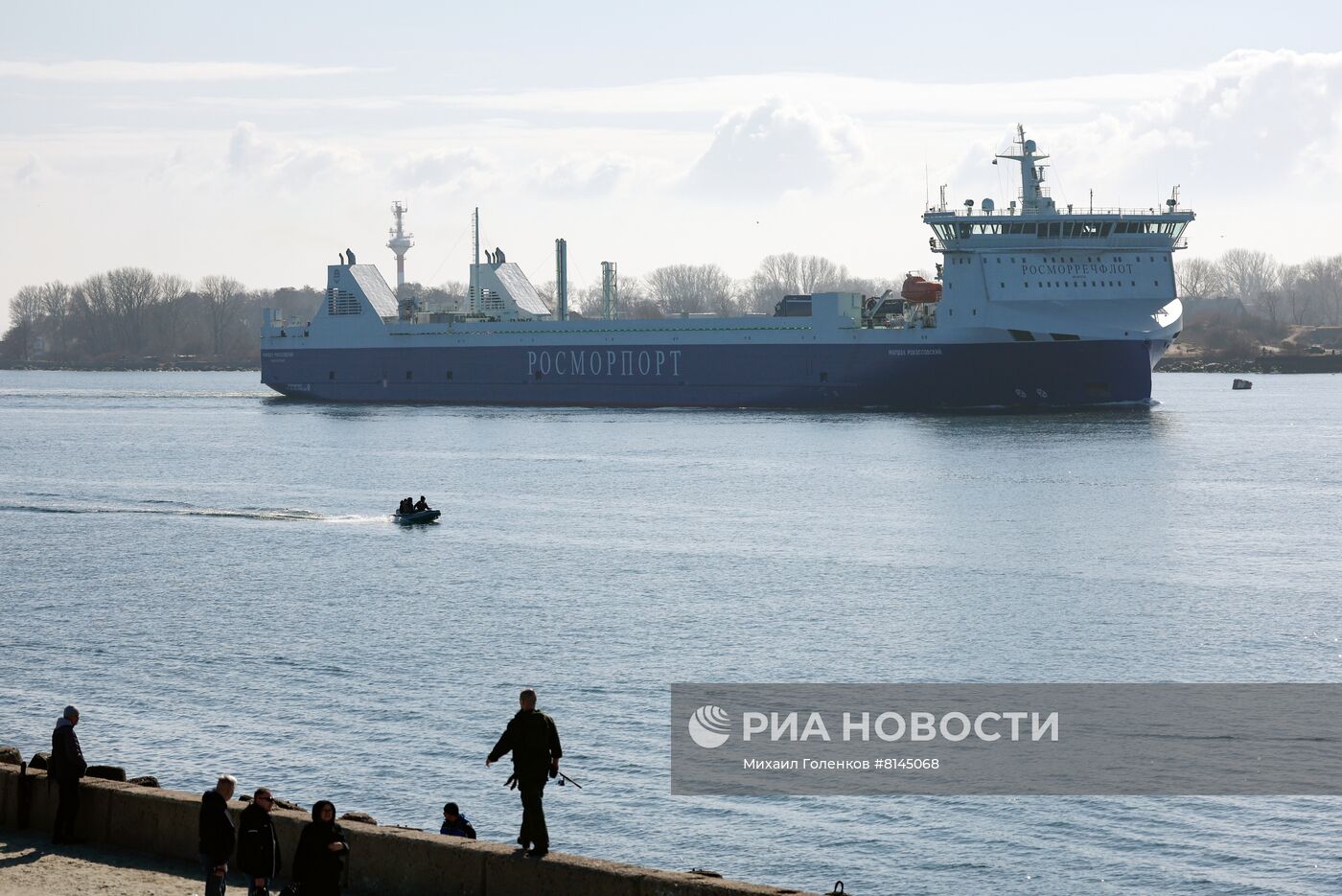 Новый паром "Маршал Рокоссовский" в Балтийске