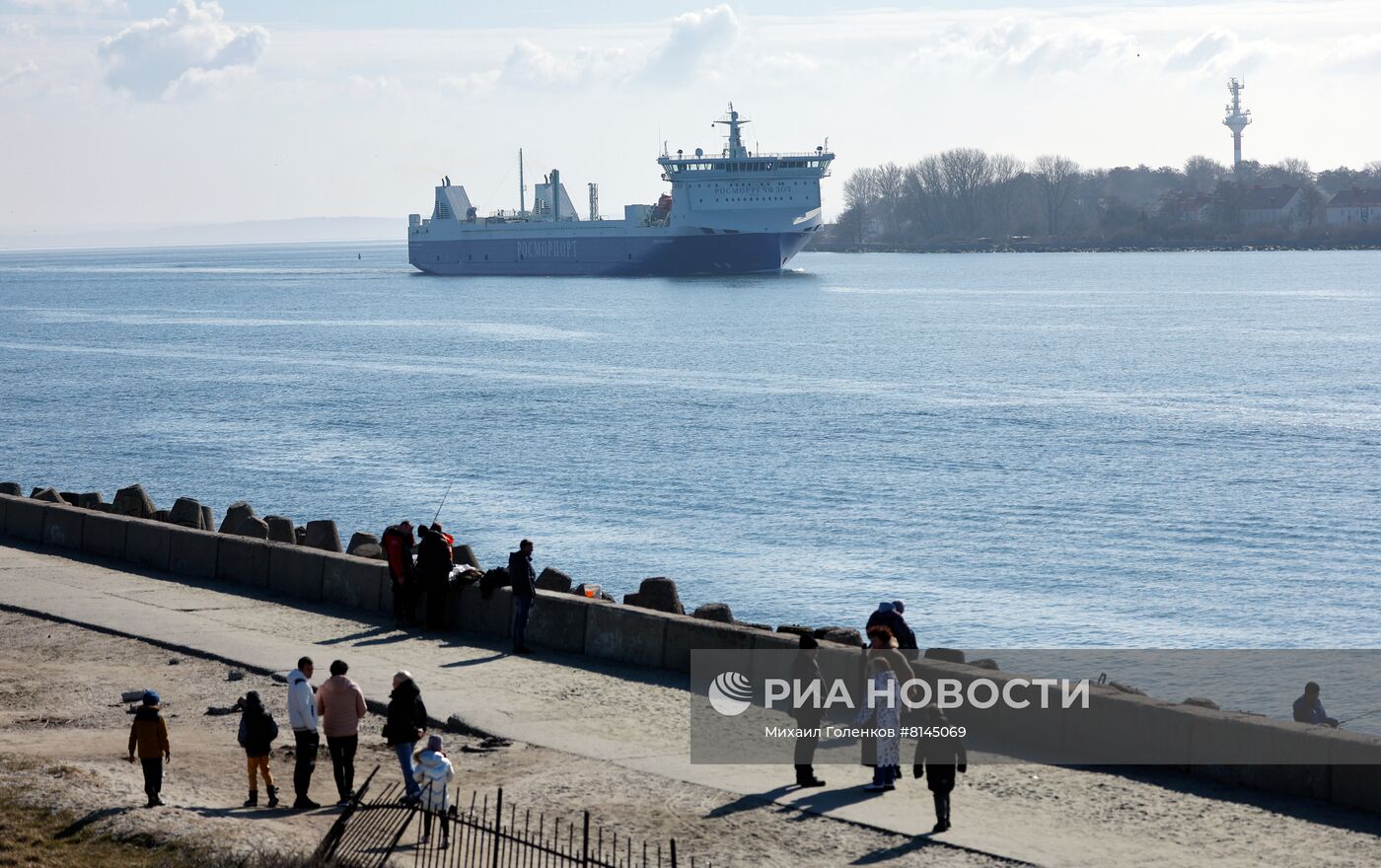 Новый паром "Маршал Рокоссовский" в Балтийске