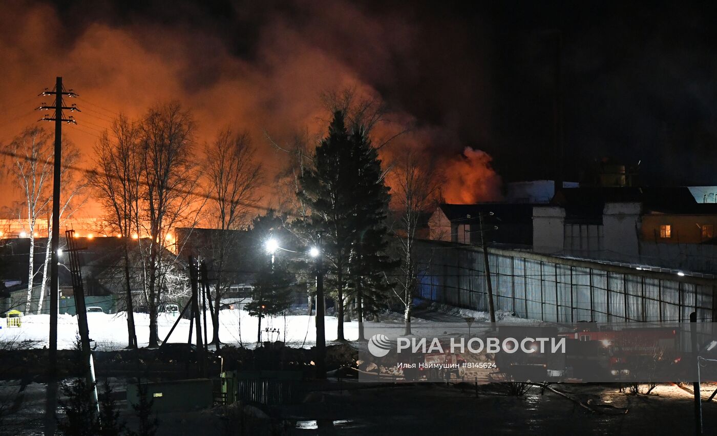 Пожар в исправительной колонии под Красноярском