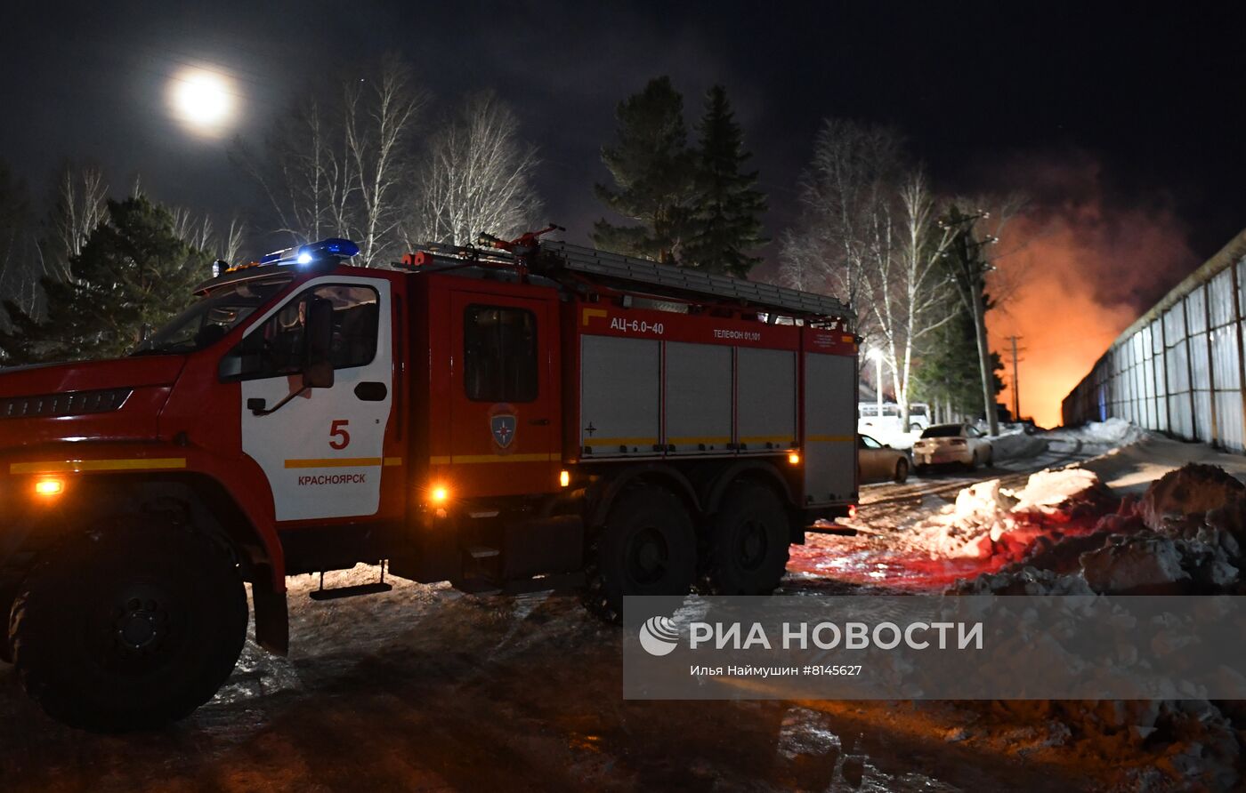 Пожар в исправительной колонии под Красноярском