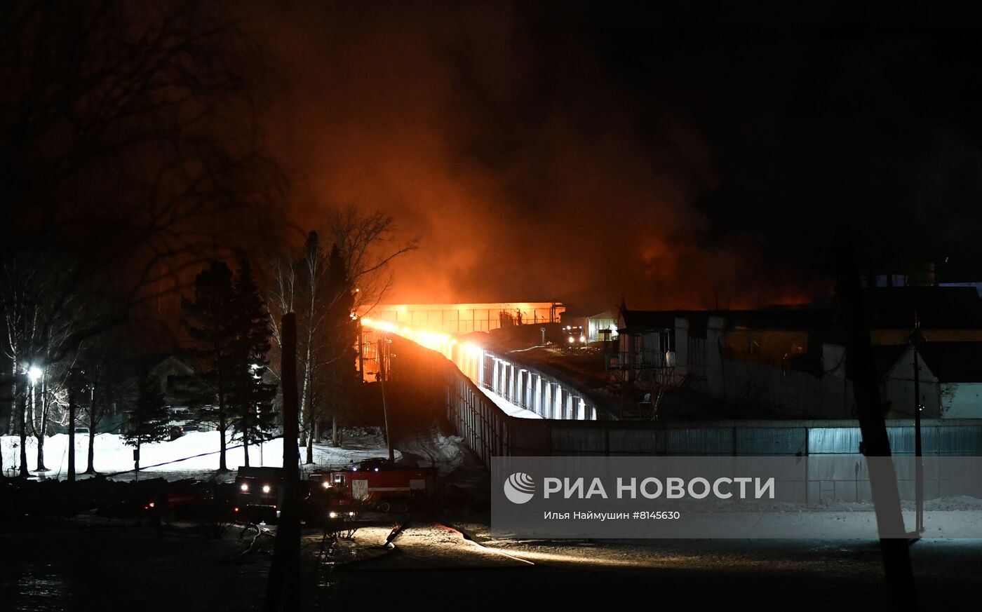 Пожар в исправительной колонии под Красноярском