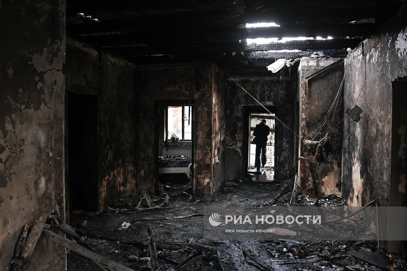 Последствия обстрела Мелитополя