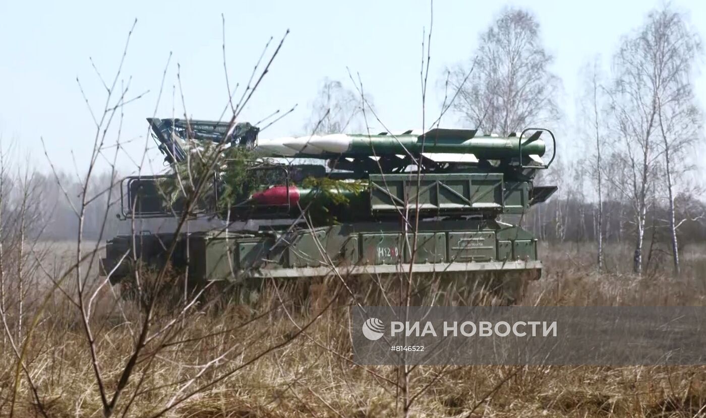 Работа ЗРК "Бук-МЗ" в ходе спецоперации по защите Донбасса