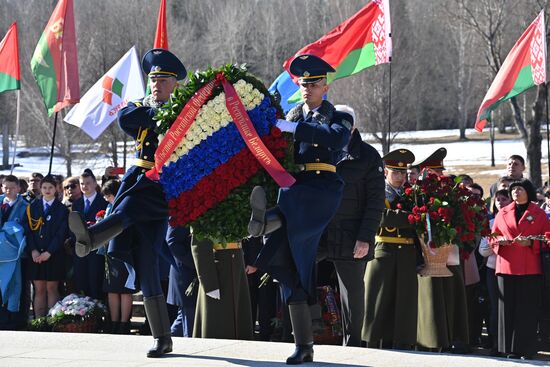 Памятные мероприятия в мемориальном комплексе "Хатынь"