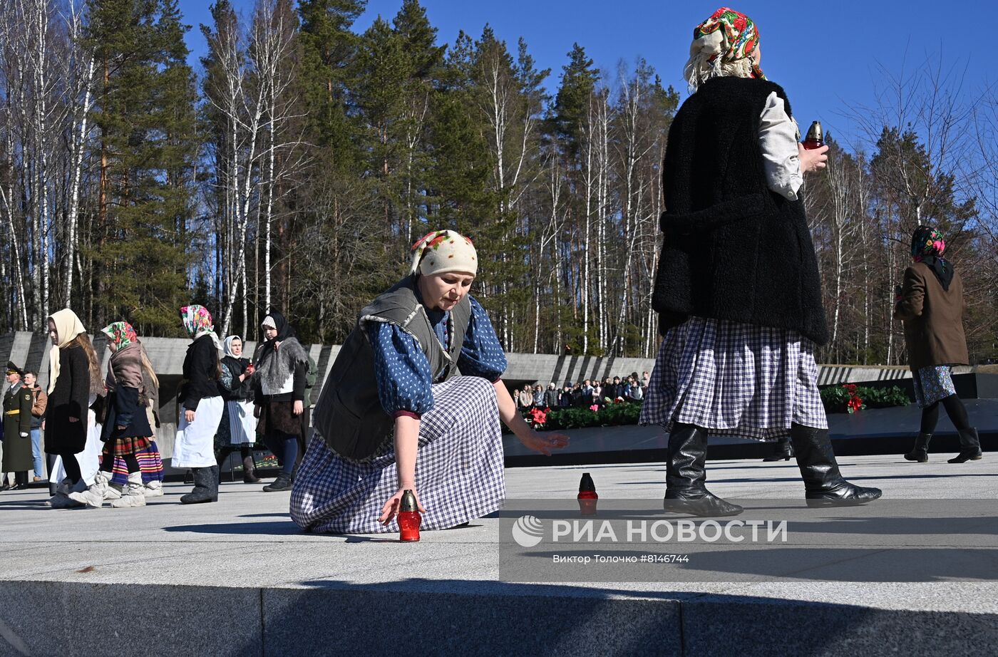 Памятные мероприятия в мемориальном комплексе "Хатынь"