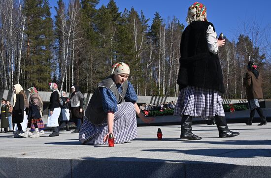 Памятные мероприятия в мемориальном комплексе "Хатынь"