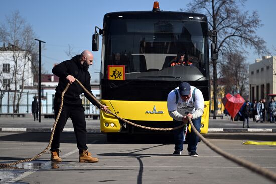 Установлен новый рекорд России и мира по буксировке многотонной техники