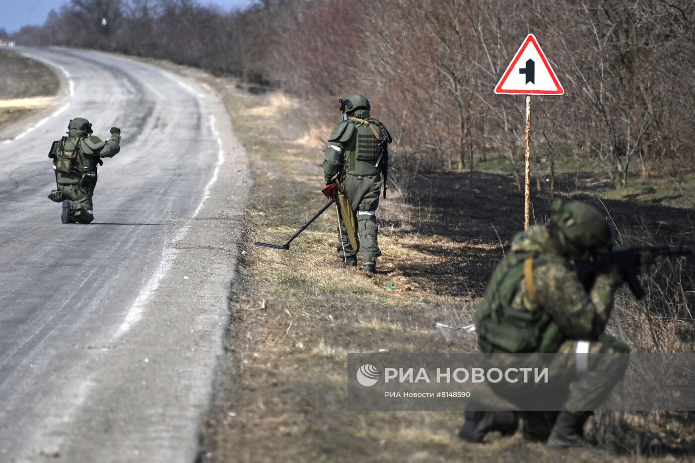 Работа саперов в Херсонской области
