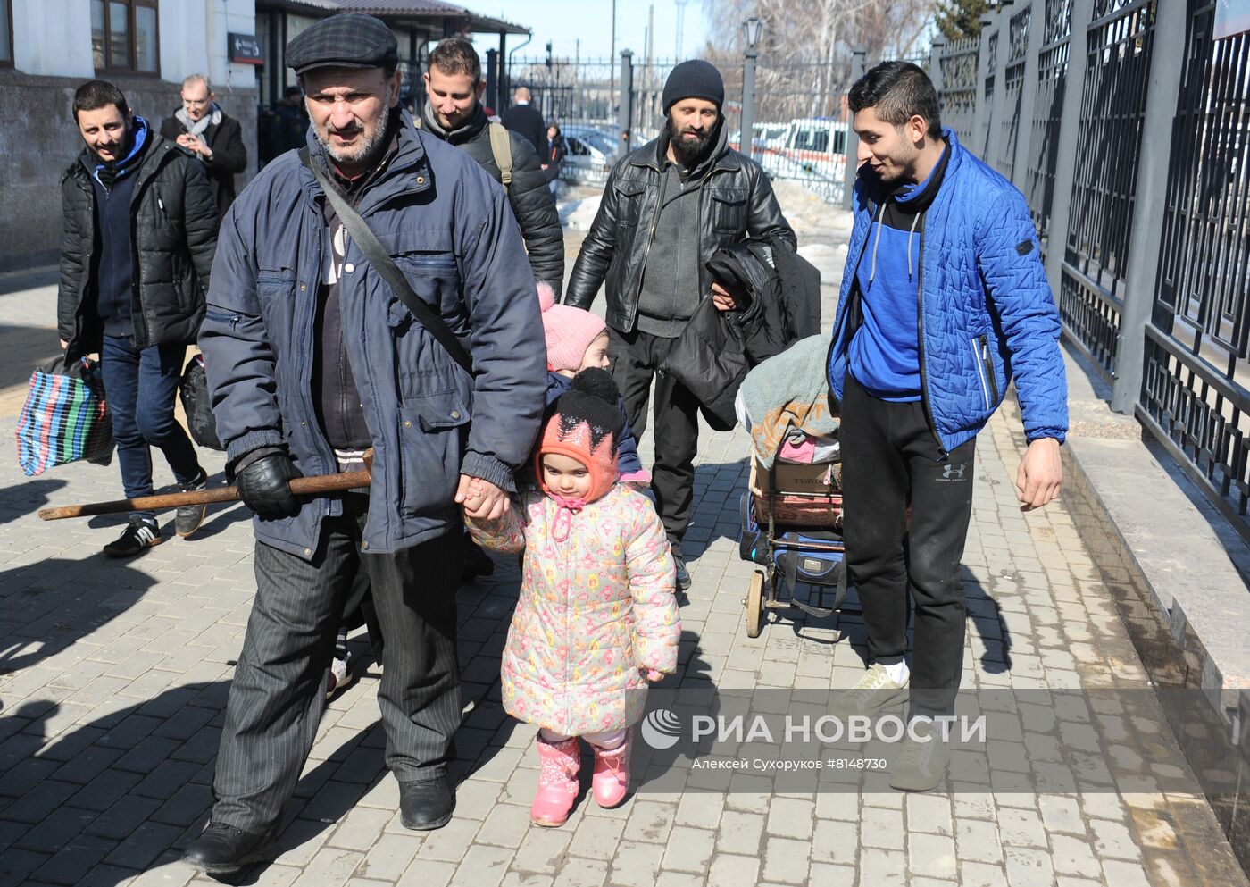 Прибытие украинских беженцев в Тамбов