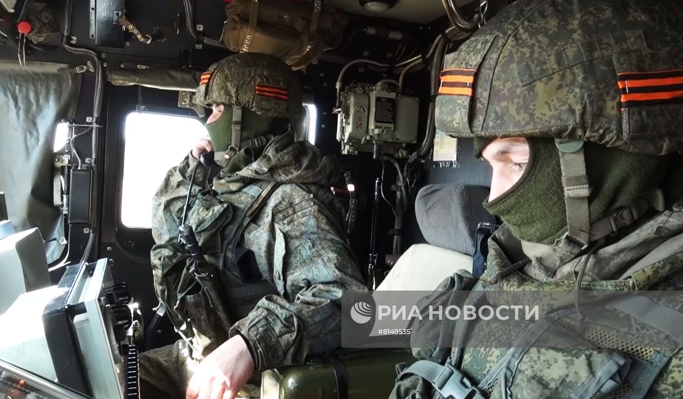 Работа расчетов ОТРК "Искандер" при нанесения ударов по военным объектам ВСУ