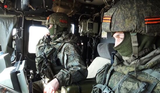 Работа расчетов ОТРК "Искандер" при нанесения ударов по военным объектам ВСУ