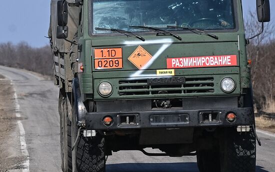 Работа саперов в Херсонской области