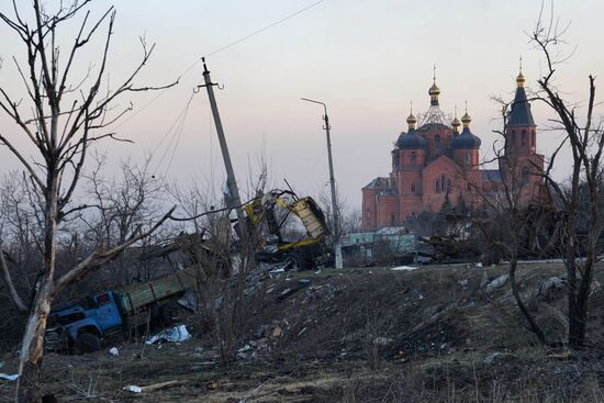 Территории Донецкой народной республики после отступления ВСУ