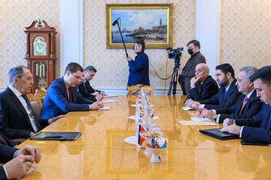 Встреча главы МИД РФ С. Лаврова с депутатом ливанского парламента Т. Арсланом