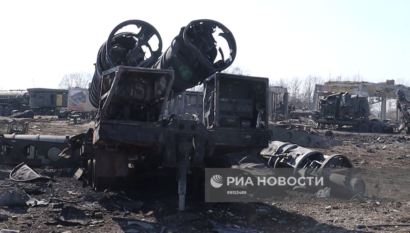 Уничтоженные позиции дивизиона ЗРК С-300 ВСУ